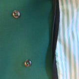 Veronica Beard Miller Dickey Jacket Green Size 4 Double Breasted Blazer