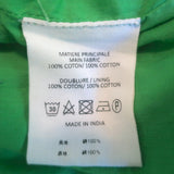 Athe Vanessa Bruno Emir Drop Waist Dress Green Cotton Size 38