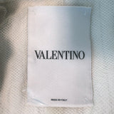 Valentino Flap-Front Goat Fur Jacket Cream Size 38