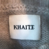 Khaite Colette Whipstitched Cashmere Sweater Beige Size Small