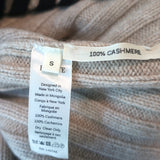 Khaite Colette Whipstitched Cashmere Sweater Beige Size Small