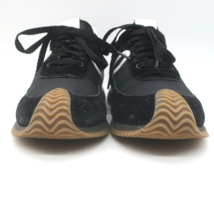 Loewe Flow Runner Sneakers Black Nylon &amp; White Leather Size 38