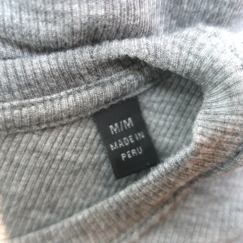 ATM Anthony Thomas Melillo Ruched Ribbed Jersey Dress Gray Size Medium