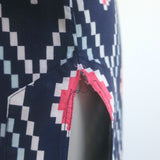 Tory Burch Tunic Maxi Dress Navy Printed Cotton Size 8