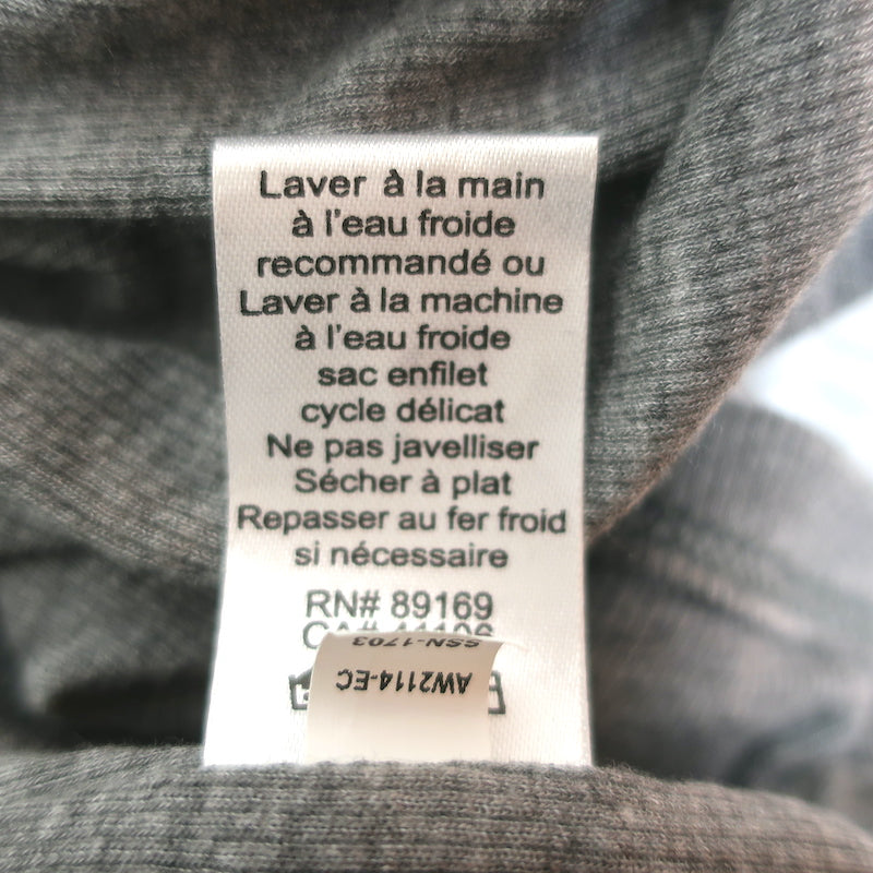 ATM Anthony Thomas Melillo Ruched Ribbed Jersey Dress Gray Size Medium