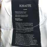 Khaite Vivian High Rise Cropped Boot Cut Jeans Indigo Denim Size 26