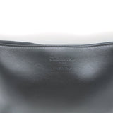 Christian Dior Wristlet Pouch Black Leather Small Clutch