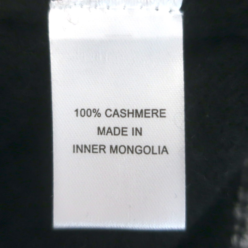Jumper 1234 Contrast Cashmere Cardigan Black &amp; Gray Size 2 V-Neck Sweater
