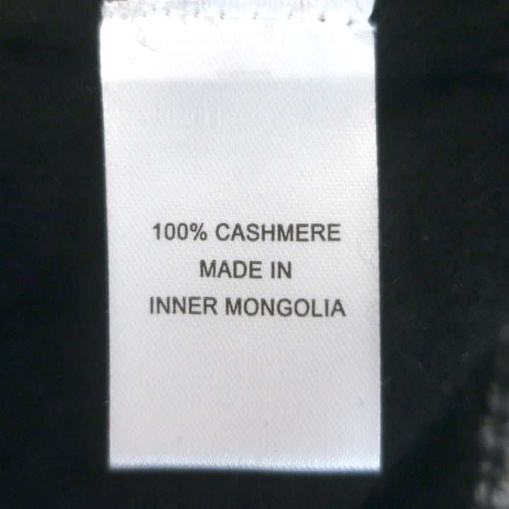 Jumper 1234 Contrast Cashmere Cardigan Black &amp; Gray Size 2 V-Neck Sweater