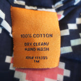 Tory Burch Tunic Maxi Dress Navy Printed Cotton Size 8