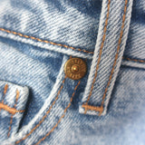 Khaite Abigail High Rise Straight Jeans Light Denim Size 27