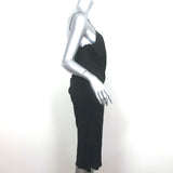Alexander McQueen Draped Jersey Dress Black Size 46
