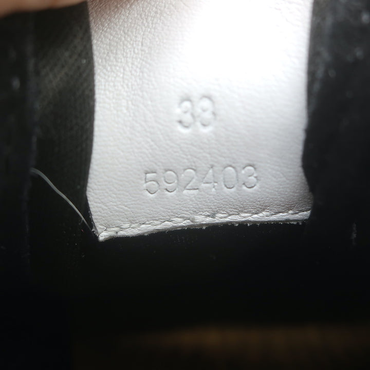 Loewe Flow Runner Sneakers Black Nylon &amp; White Leather Size 38