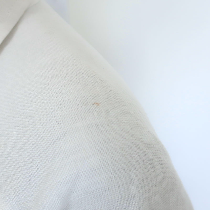 Zimmermann Super Eight Short Sleeve Belted Jumpsuit White Linen Size 2