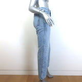 Khaite Abigail High Rise Straight Jeans Light Denim Size 27