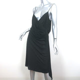 Alexander McQueen Draped Jersey Dress Black Size 46