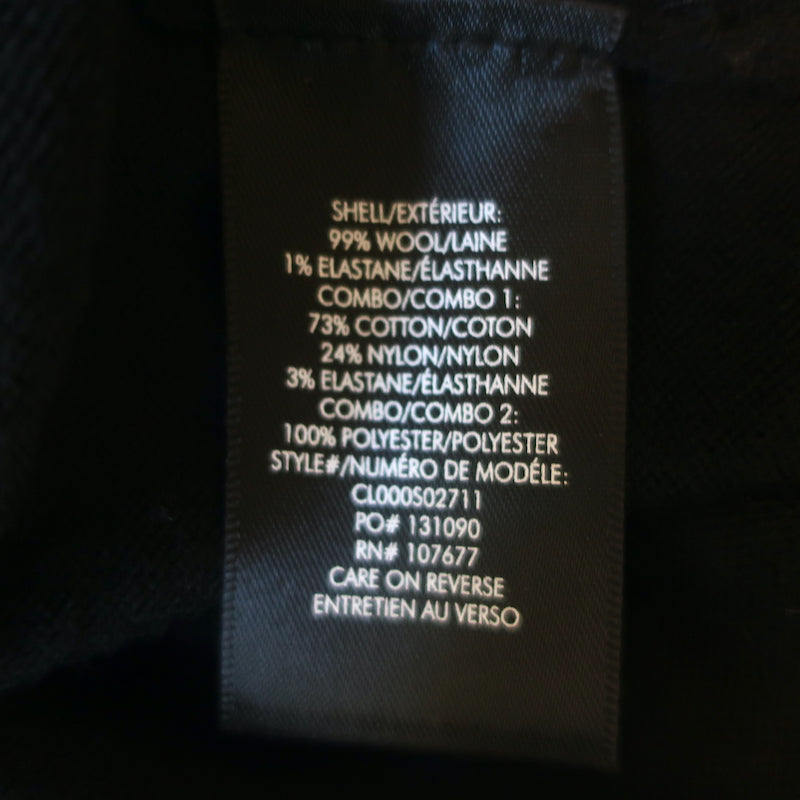 Alice + Olivia Porla Collared Sweater Black Stretch Wool Size Medium