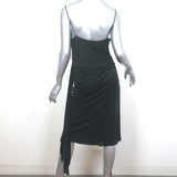 Alexander McQueen Draped Jersey Dress Black Size 46
