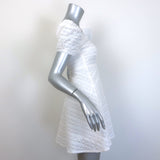 LoveShackFancy Drella Floral-Embroidered Puff Sleeve Mini Dress White Size 00