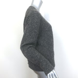 Jenni Kayne Cropped Cashmere Cocoon Cardigan Charcoal Rib Knit Size Extra Small