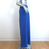 Jacquemus La Jupe Peron Foldover Knit Midi Skirt Blue Wool-Cashmere Size 42