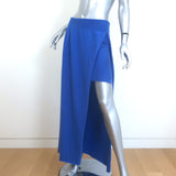 Jacquemus La Jupe Peron Foldover Knit Midi Skirt Blue Wool-Cashmere Size 42