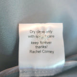 Rachel Comey Ruffled Cutout Blouse Blue Silk Size 6 Long Sleeve Top