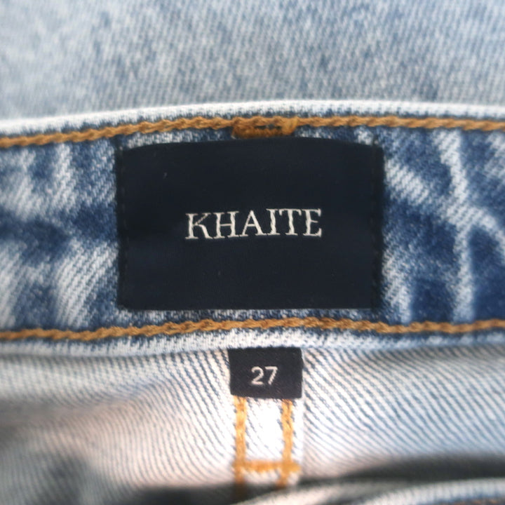 Khaite Abigail High Rise Straight Jeans Light Denim Size 27