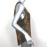 Current/Elliott Bermuda Tank Top Brown Snakeskin Print Cotton-Silk Size 3 NEW