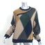 Khaite Erique Cashmere Abstract Argyle Sweater Navy/Multi Size Medium