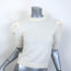 FRAME Ruched Sleeve Cashmere Sweater Cream Size Small