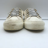 Christian Dior Walk'n'Dior Low Top Sneakers Cream Cotton Canvas Size 39