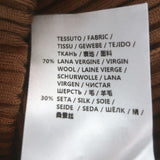 Stella McCartney Turtleneck Refined Ribs Sweater Dress Camel Wool-Silk Size 38