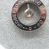 Roberto Coin Cento Large O Pendant Necklace 18K White Gold Pave Diamond