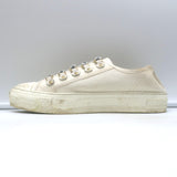 Christian Dior Walk'n'Dior Low Top Sneakers Cream Cotton Canvas Size 39