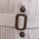 Gucci Belted Sweater Vest Rose Pink Speckled Wool Size Small