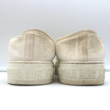 Christian Dior Walk'n'Dior Low Top Sneakers Cream Cotton Canvas Size 39