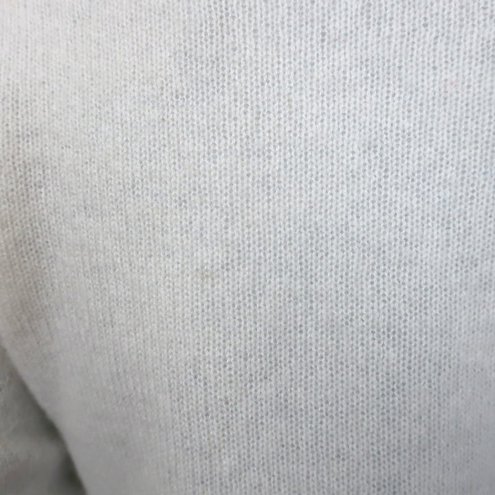 FRAME Ruched Sleeve Cashmere Sweater Cream Size Small
