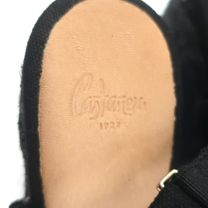 Castaner Crisscross Platform Espadrille Wedge Sandals Black Size 38