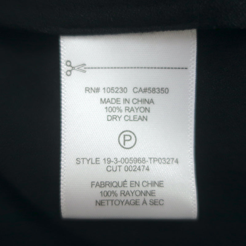 Joie Blouse Addalla Black Smocked Crepe Size Large Blouson Sleeve Top NEW