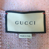 Gucci Belted Sweater Vest Rose Pink Speckled Wool Size Small