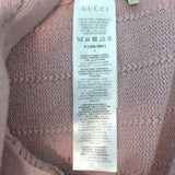 Gucci Belted Sweater Vest Rose Pink Speckled Wool Size Small