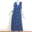 Jenni Kayne Callan Sleeveless Midi Dress Blue Chambray Linen Size Small