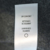 FRAME Ruched Sleeve Cashmere Sweater Dark Heather Gray Size Small