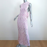 Christopher Esber Crochet Knit Maxi Dress Lilac Cotton-Blend Size Small