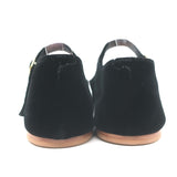 Doen Mary Jane Slippers Black Velvet Size 37.5