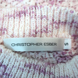 Christopher Esber Crochet Knit Maxi Dress Lilac Cotton-Blend Size Small