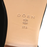 Doen Mary Jane Slippers Black Velvet Size 37.5
