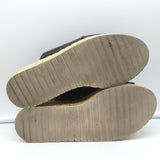 Vince Platform Espadrille Sandals Jesson Black Leather Size 7.5