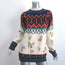 Alanui Greenland Cashmere Sweater Floral Fair Isle Jacquard Knit Size Small